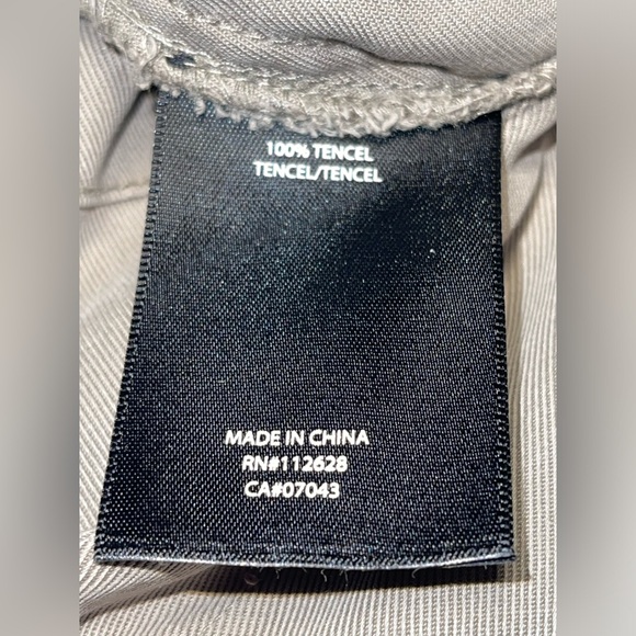 TAHARI PAPERBAG TROUSER PANTS GREEN COLOR WOMEN TIE WAIST CUFFED TAPERED SIZE S - Picture 4 of 11